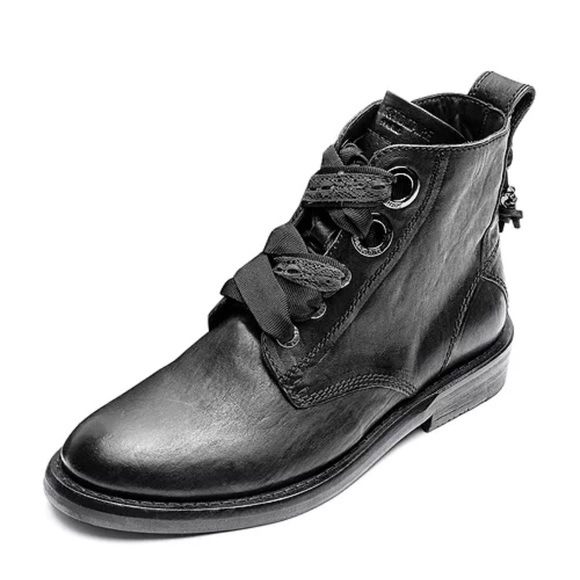Zadig & Voltaire Women's Laureen Roma Leather Lace Up Booties - Picture 1 of 8